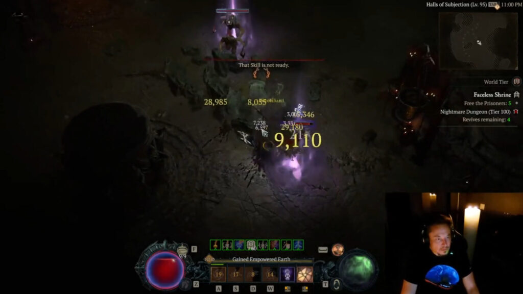 Elon Musk livestreams Diablo 4 on X