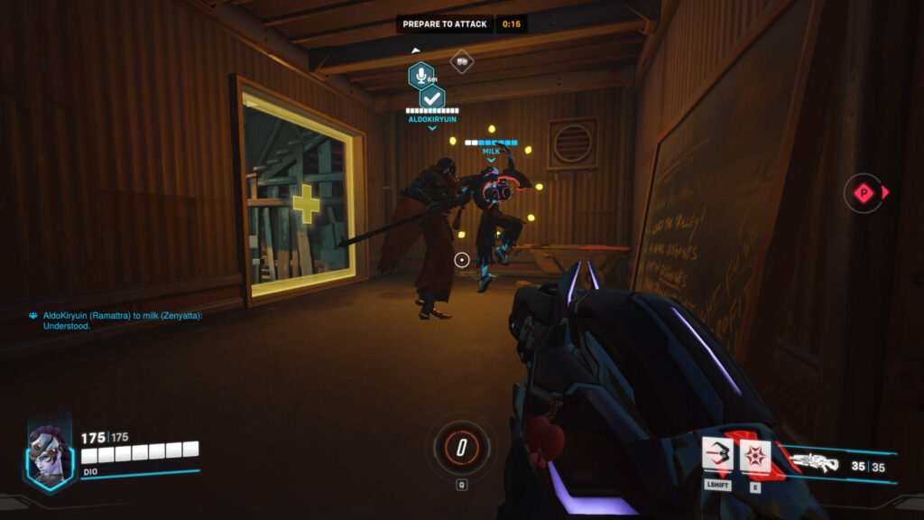 Ramattra giving Zenyatta head pats in Overwatch 2