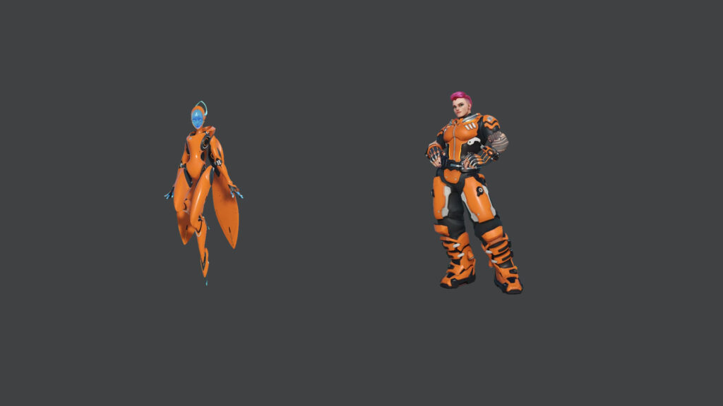 Overwatch 2 Echo and Zarya World Cup skins 