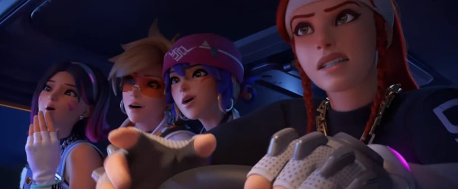 Overwatch 2 LE SSERAFIM skins for D.Va, Tracer, Kiriko, and Brigitte 