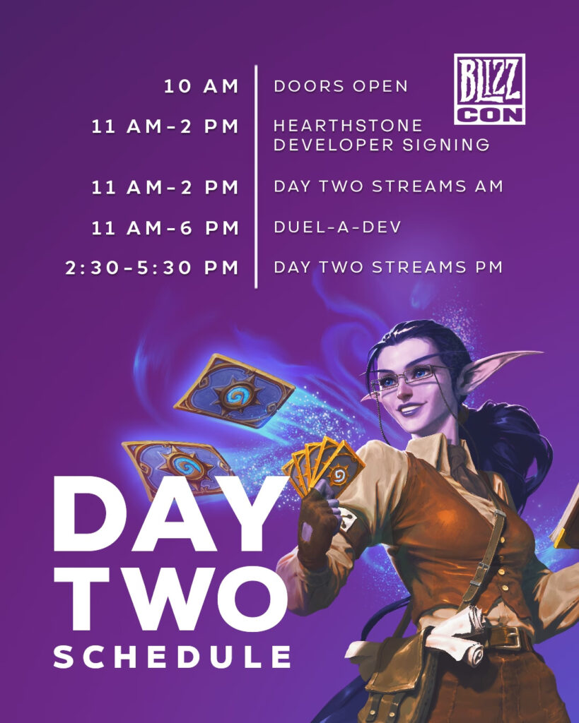 Schedule for Day 2