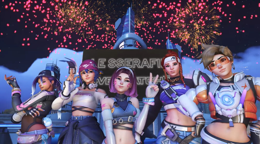 Overwatch 2 LE SSERAFIM event skins 