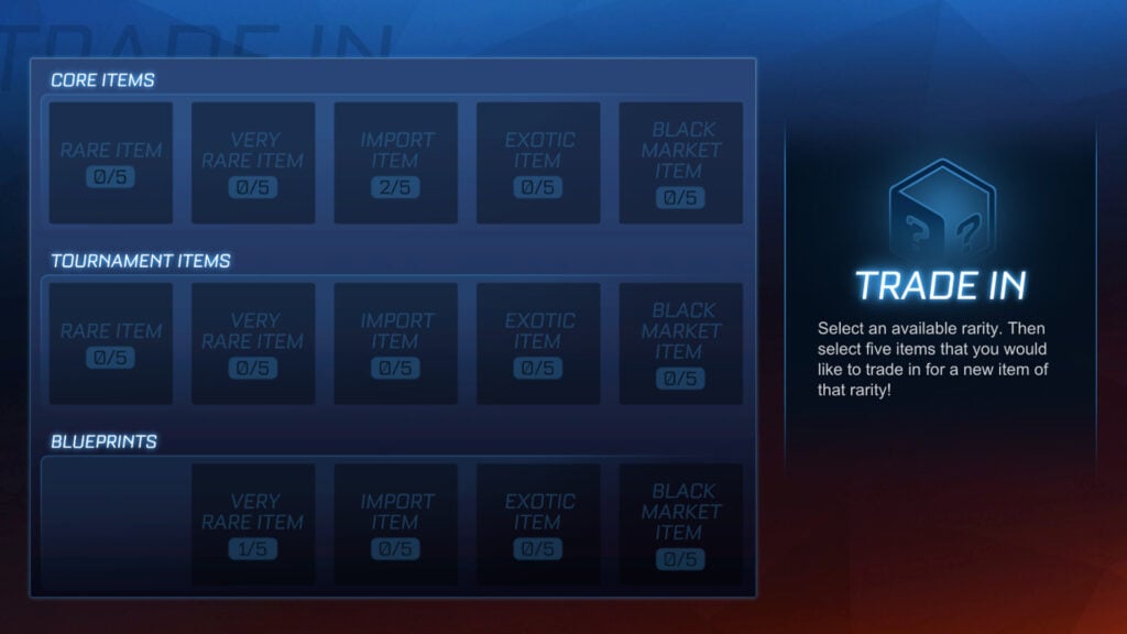 rocket league player trading