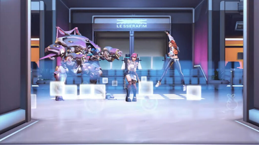 D.Va, Kiriko, and Tracer 