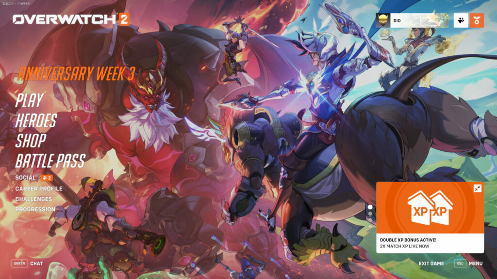 Overwatch 2 double Battle Pass XP weekend