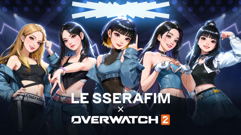 The K-Pop group LE SSERAFIM and Overwatch collide with a newly announced collaboration for the group's next major single release.