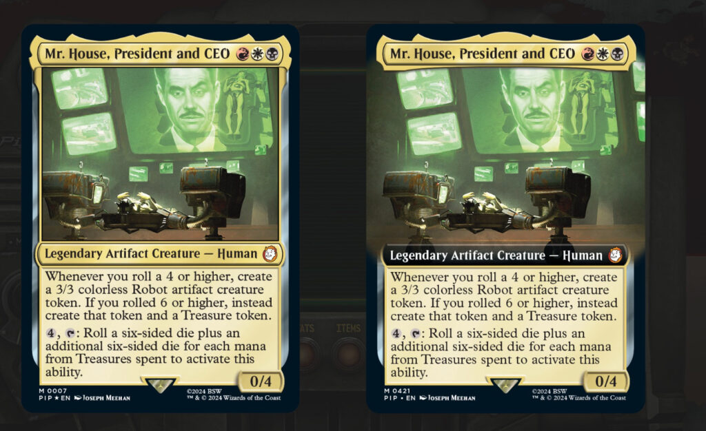 Coming out in 2024, we now have our first look at the Magic: The Gathering Fallout crossover set. Come peak at these MTG Fallout cards!
