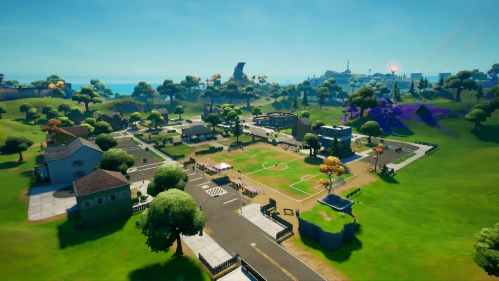 Pleasant Park - OG Fortnite Map location