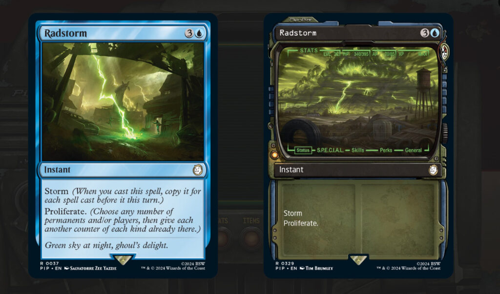 Coming out in 2024, we now have our first look at the Magic: The Gathering Fallout crossover set. Come peak at these MTG Fallout cards!