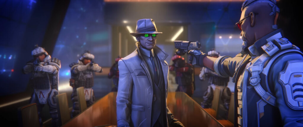 Ballistic "convincing" Silva to let him compete in the Apex Games instead of his son (via Apex Legends on YouTube)