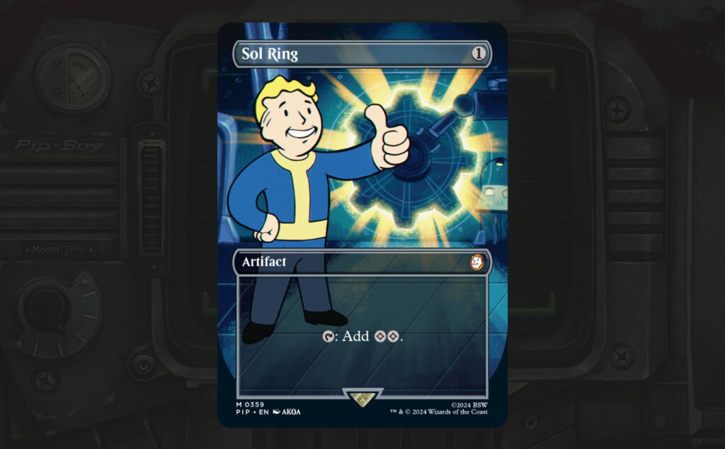 Coming out in 2024, we now have our first look at the Magic: The Gathering Fallout crossover set. Come peak at these MTG Fallout cards!