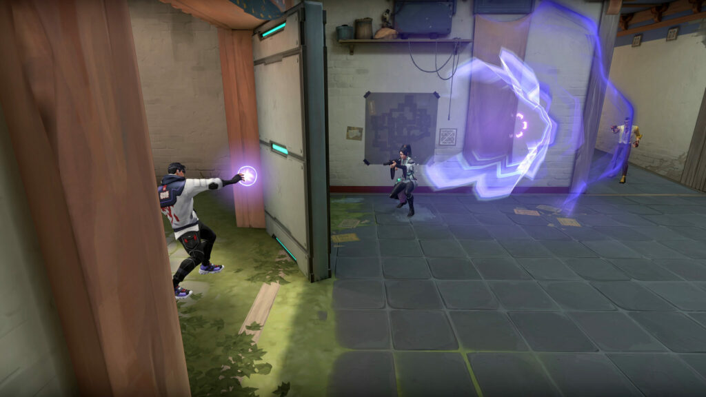 Iso uses his Undercut ability in VALORANT.