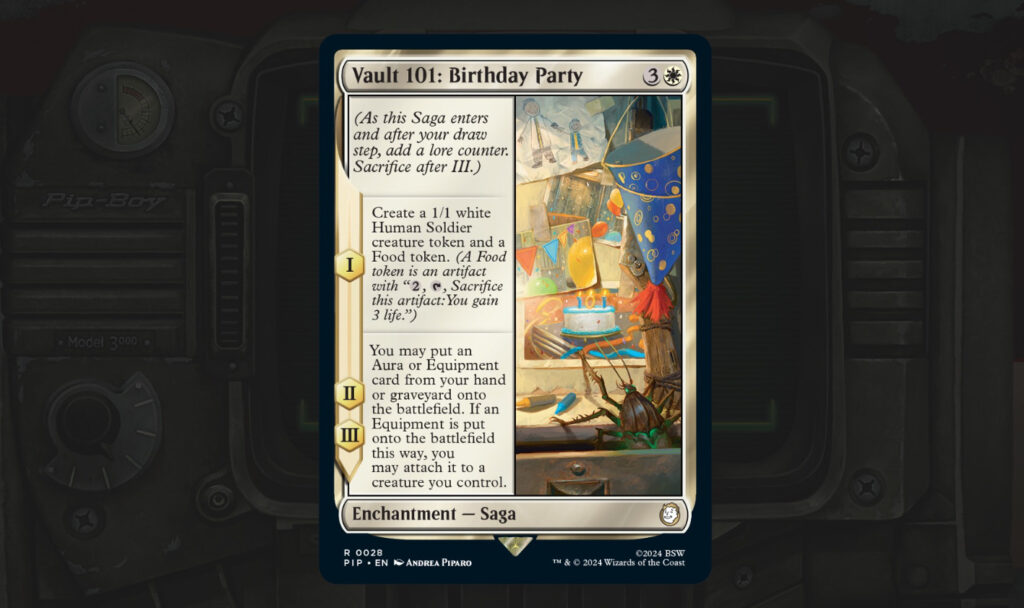 Coming out in 2024, we now have our first look at the Magic: The Gathering Fallout crossover set. Come peak at these MTG Fallout cards!