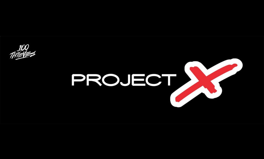 The 100 Thieves and Project X logos.