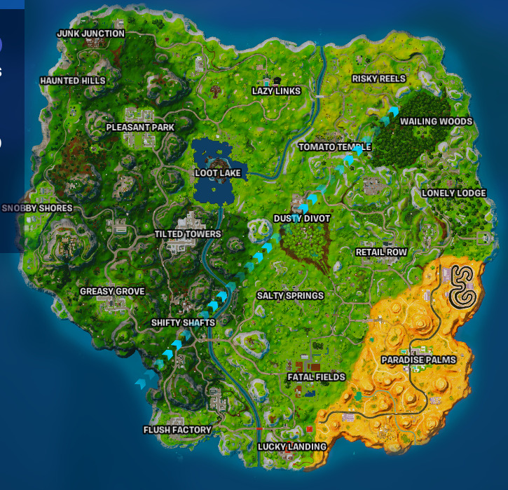 Fortnite Season 6 update map