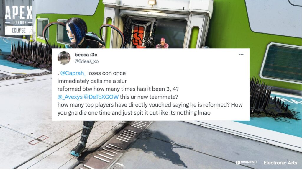 Caprah called out for using transphobic slur on stream