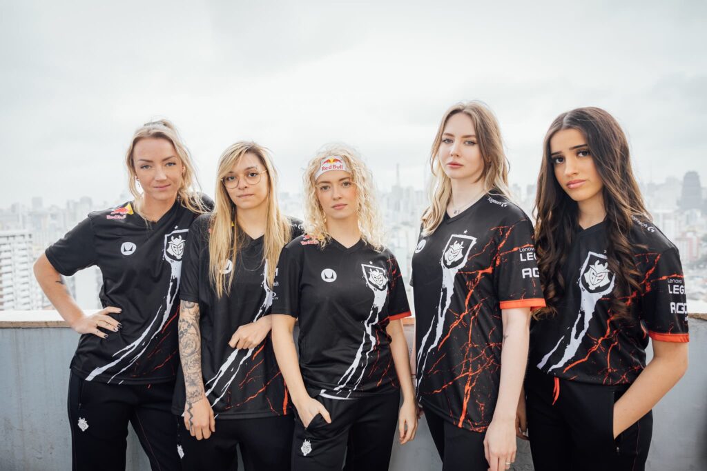 G2 Gozen prior to Team SMG vs G2 Gozen at the 2023 VALORANT Game Changers Championship Features Day in São Paulo, Brazil on November 25, 2023.