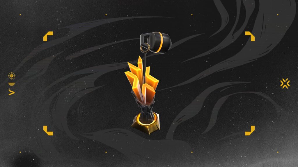 The VCT Game Changers Championship Trophy Gun Buddy drop.