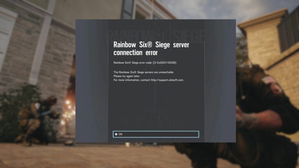 How to fix Rainbow Six Siege Error 3-0x0001000b