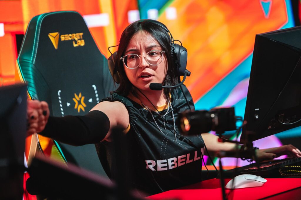 meL of Shopify Rebellion competes at the 2023 VALORANT Game Changers Championship Upper Bracket SemiFinals at CBLOL Studio on November 30, 2023 in São Paulo, Brazil.