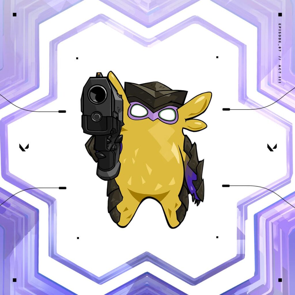 The Wingman Spray for the VALORANT Community Challenges 2023.