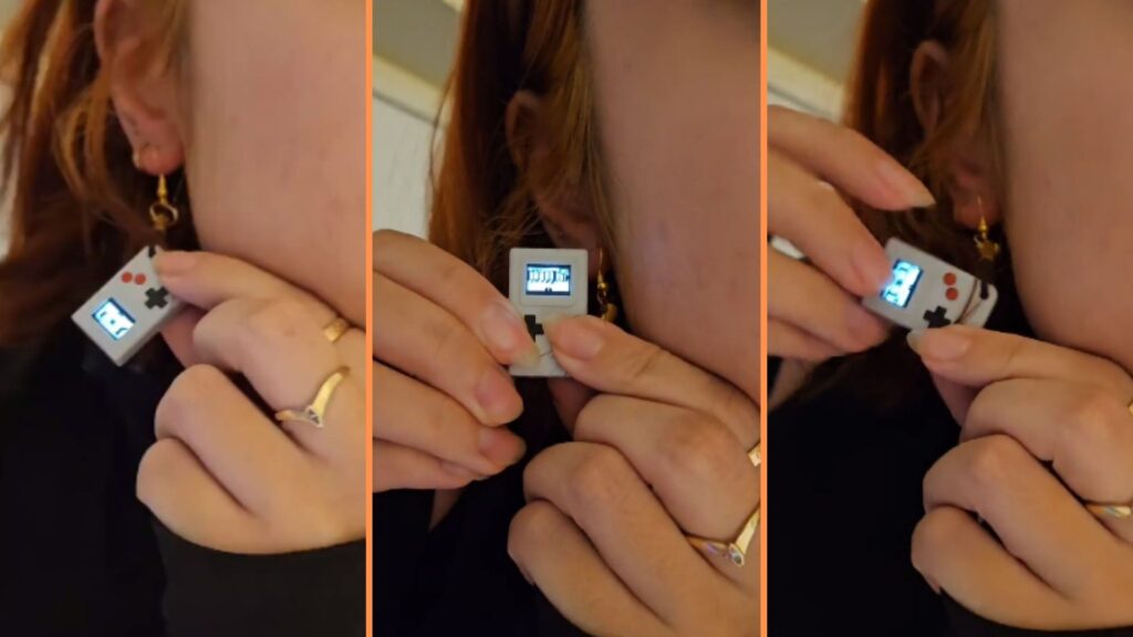 Gamer creates earrings that run Doom