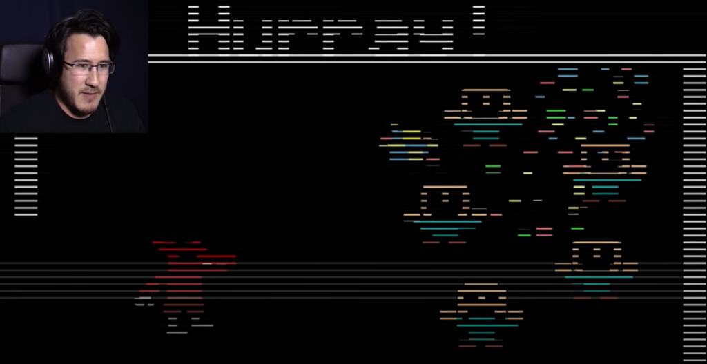 One of the FNAF 2 minigames (image via Markiplier on YouTube)