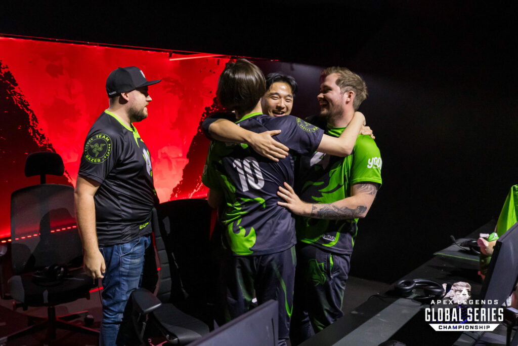 Alliance celebrate a win at the ALGS Championship