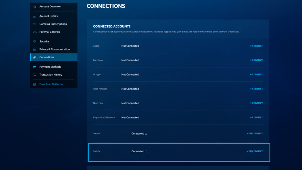 How to connect your Battle.net and Twitch accounts