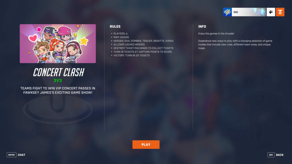 Concert Clash information