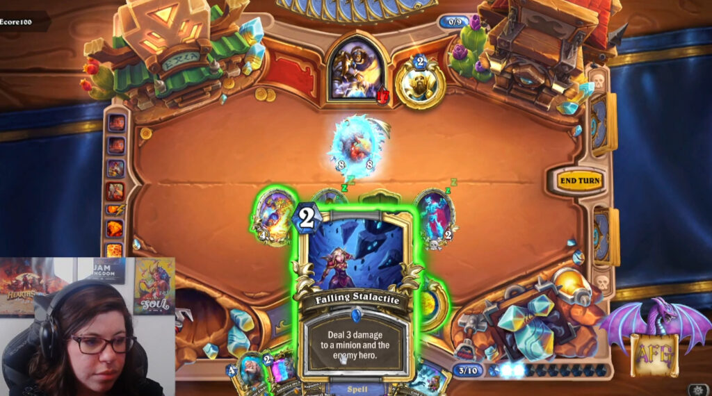 Dragonrider playing Hearthstone on Twitch