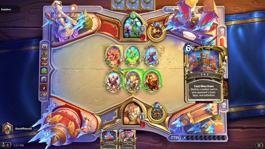 Dragon Druid versus Excavate Control Warrior