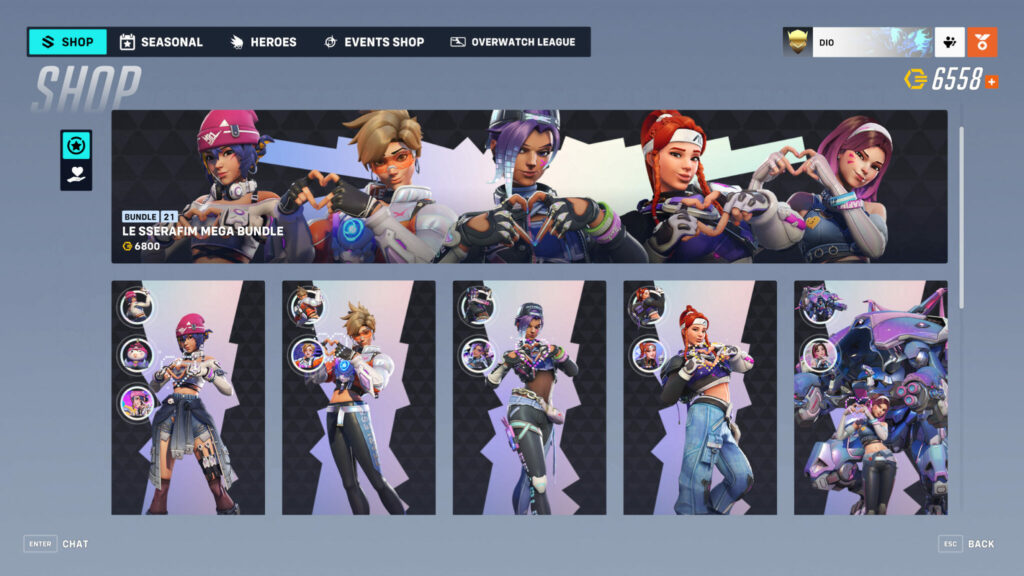 Overwatch 2 shop screenshot 