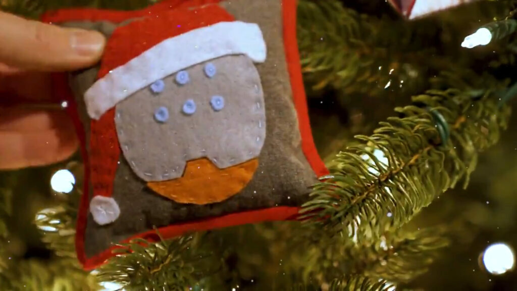 Zenyatta holiday tree ornament for the Overwatch 2 community holiday tree