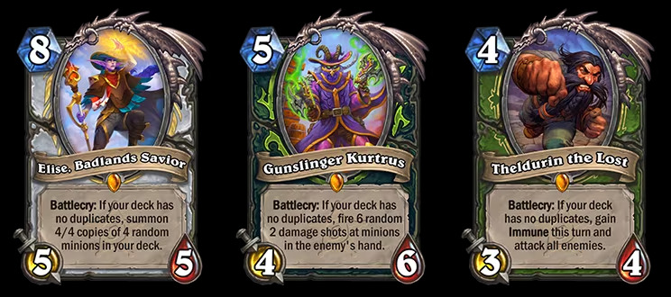 Legendary outlaws in Hearthstone