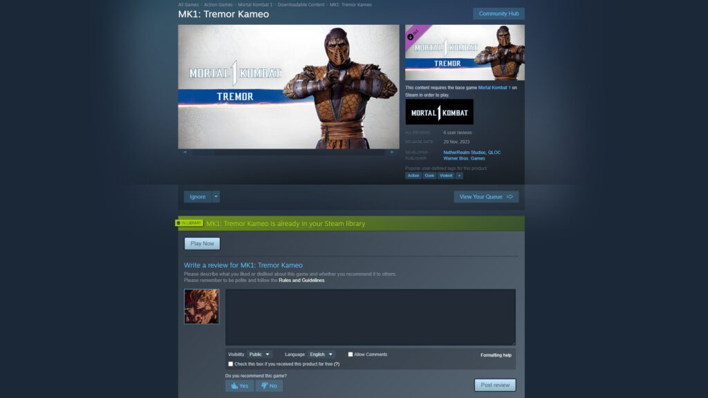 How to unlock Tremor in Mortal Kombat 1