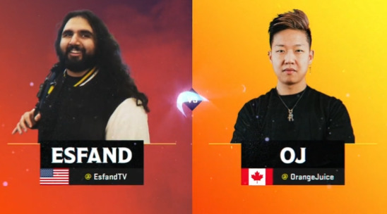 Esfand versus OJ in the BlizzCon 2023 RumbleMania showcase