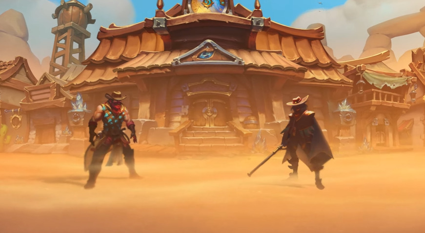 Hearthstone Showdown in the Badlands cinematic screenshot 