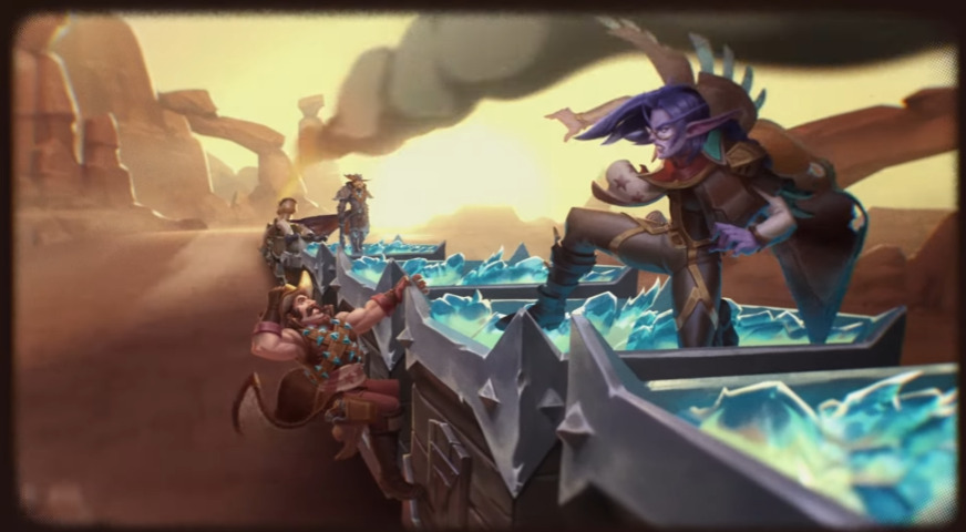 Hearthstone Showdown in the Badlands cinematic screenshot 