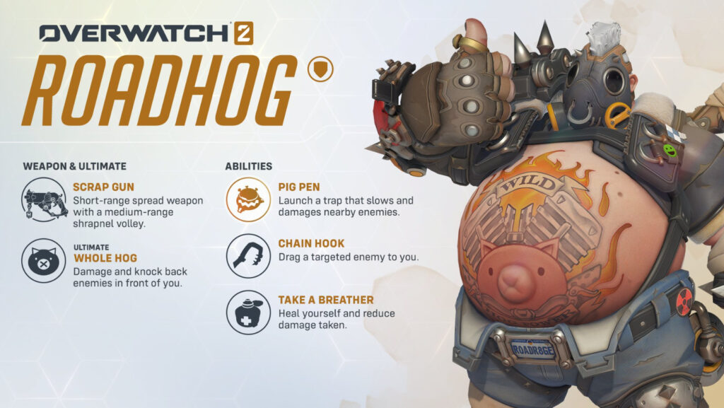The biggest boi of Overwatch 2 has a new toy, as the Roadhog rework coming tomorrow with a new patch fixes the tank's myriad issues.