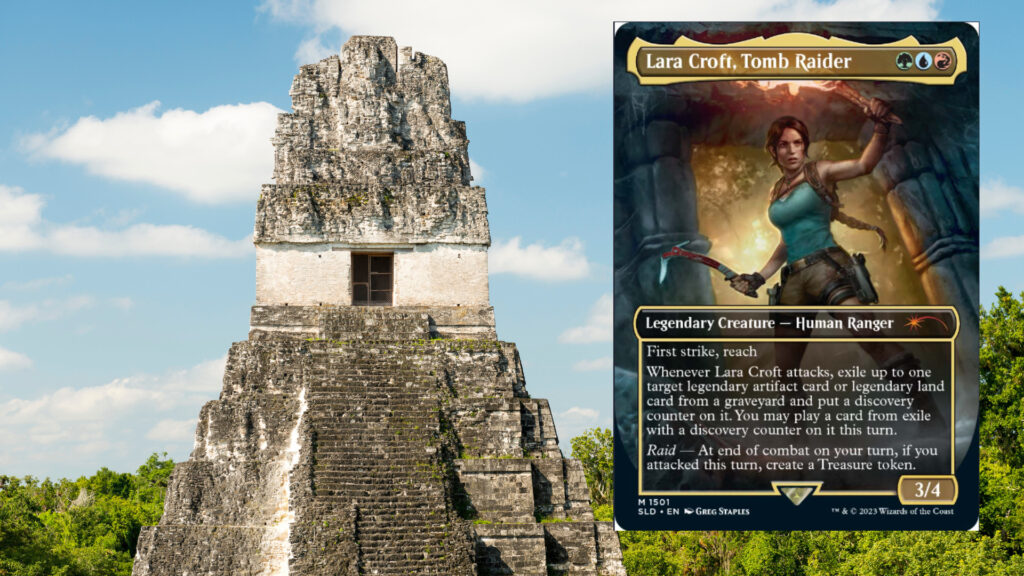 Lara Croft comes to MTG with Tomb Raider Magic the Gathering Secret Lair set