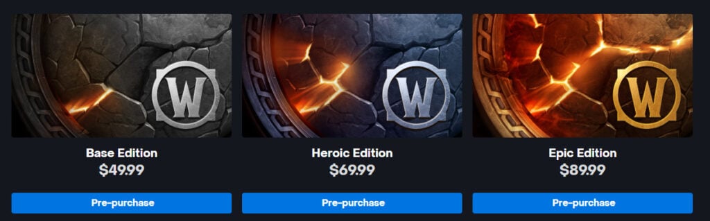 Revealed today at BlizzCon, WoW's next expansion The War Within is now available for pre-order. Take a look at the goods available.