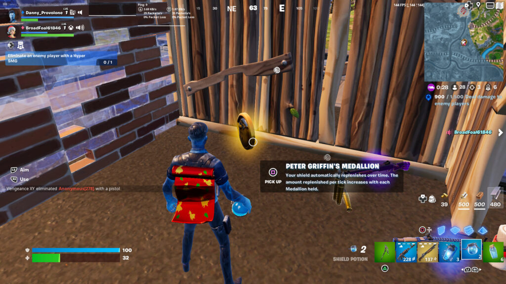 Golden Medallions Fortnite in-game (2/2)