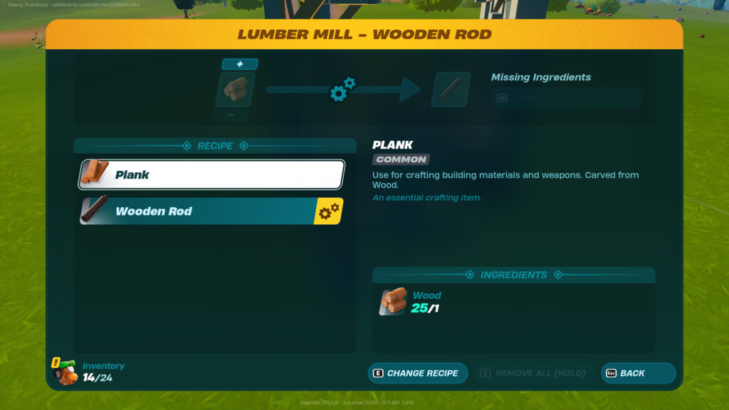 How to make planks in LEGO Fortnite