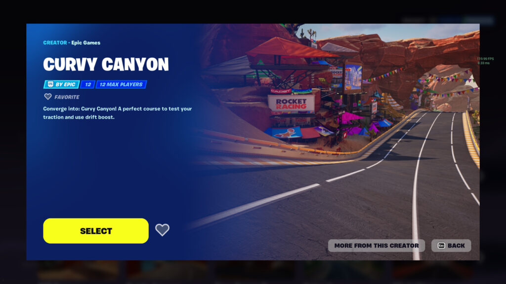 Fortnite Rocket Racing Novice Tracks 3