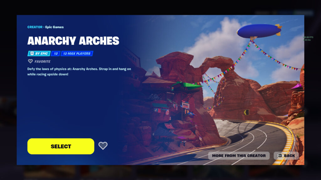 Fortnite Rocket Racing Novice Tracks 6