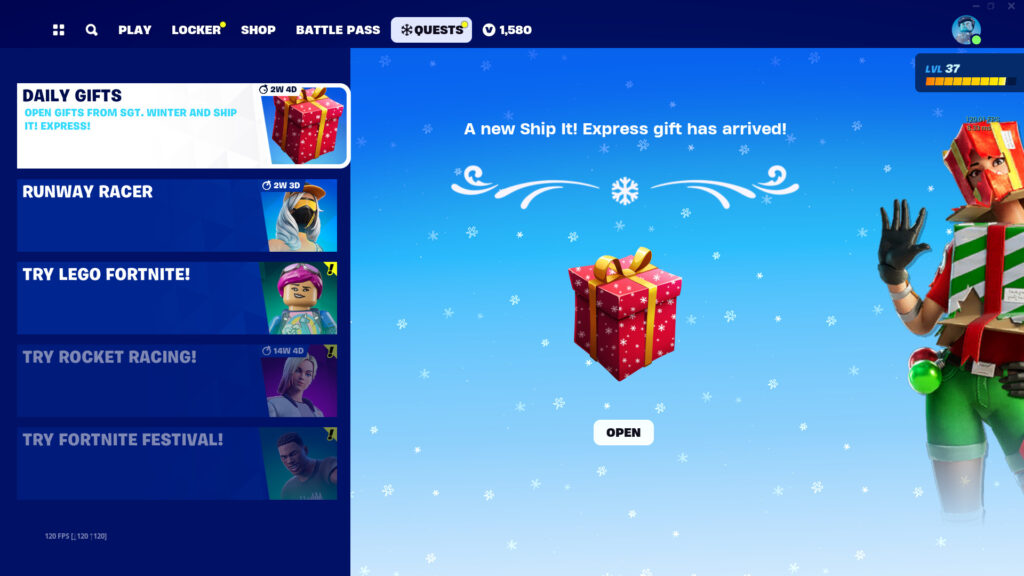 Fortnite Winterfest 2023 instructions 3