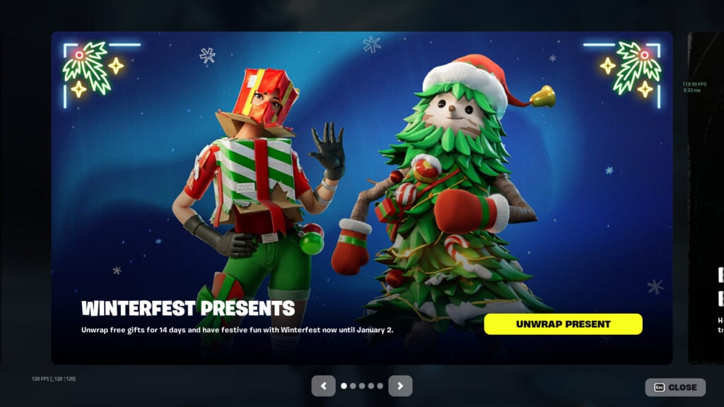 Fortnite Winterfest 2023: All free presents and how to claim