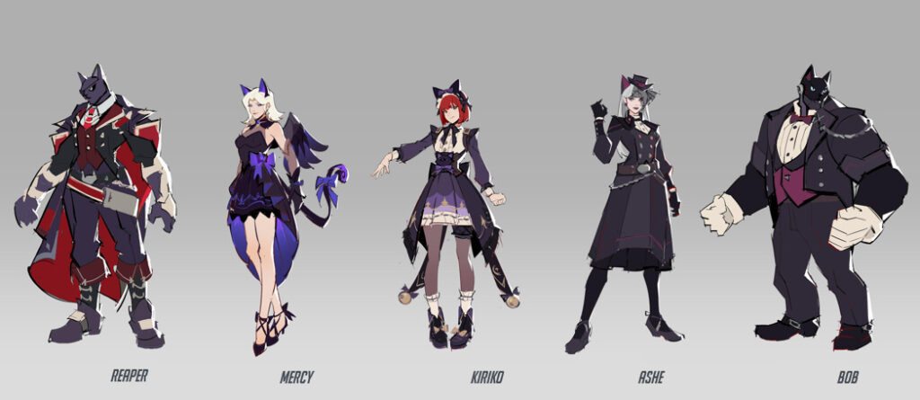 A Blizzard survey seems to have revealed potential Overwatch 2 skins. Have you ever wanted to see the cast as cats? Well, here we go.