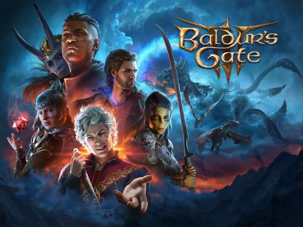 The cover photo for Baldur's Gate 3, the 2023 Game Awards Game of the Year.